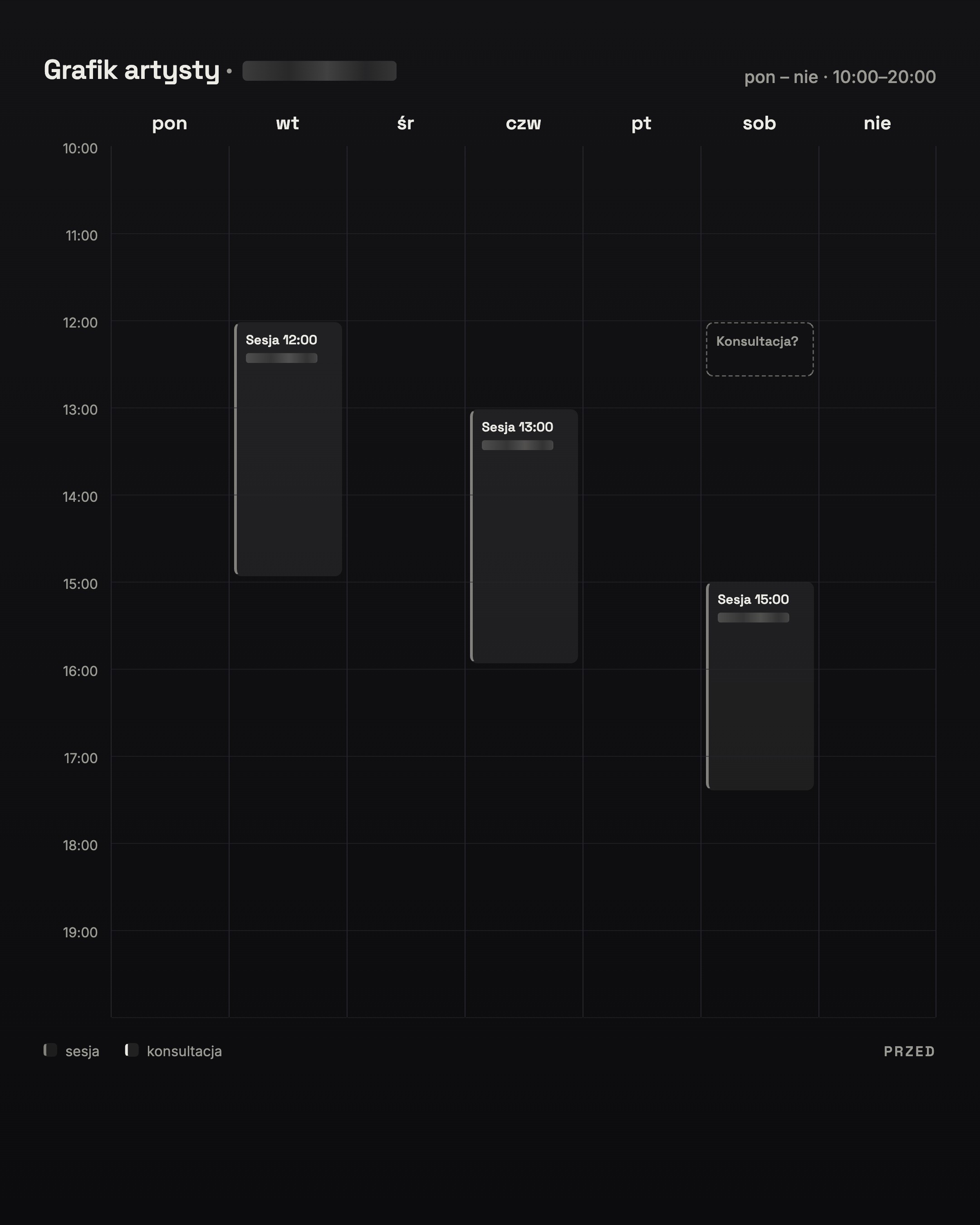 Grafik artysty przed wdrożeniem systemu